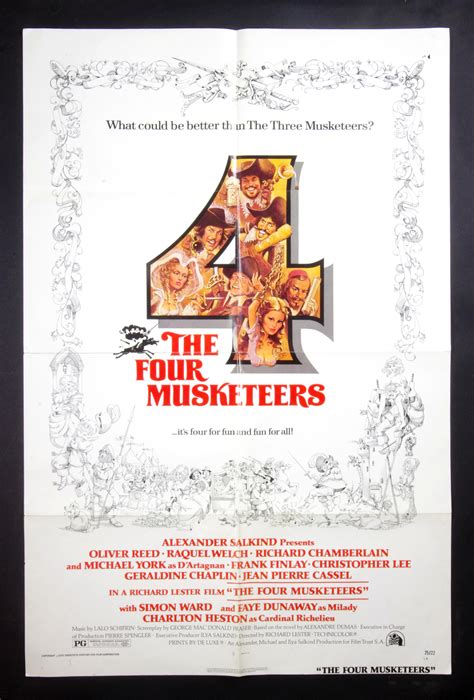 The Four Musketeers Poster Movie Original Vintage 1974 Michael York