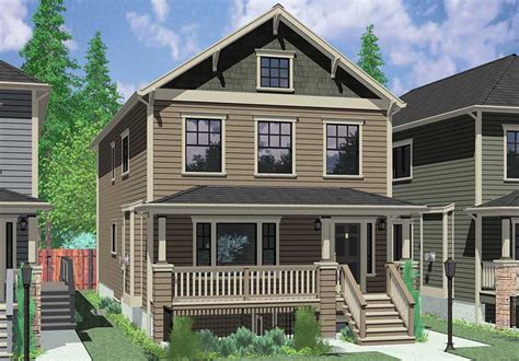 Stacked Duplex Home House Floor Plans And Blueprints Bruinier