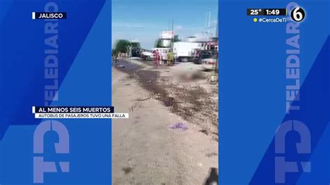 Autob S Choca Tras Falla Mec Nica Y Deja Muertos En Jalisco