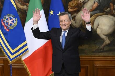 Count New Italian Government Take Office At Palazzo Chigi Rome