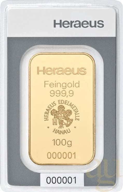 Heraeus Goldbarren G Ab September Preise