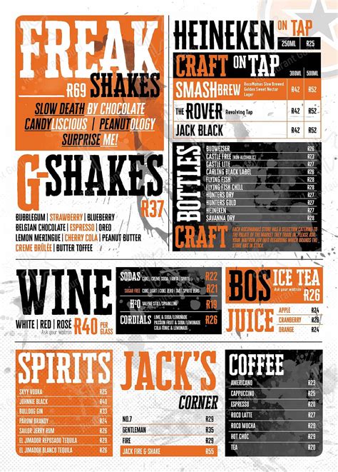 Menu At Rocomamas Rondebosch Restaurant Cape Town 165 Main Rd
