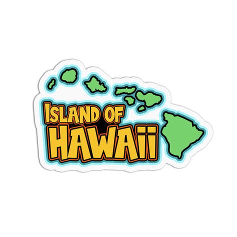 Island Of Hawaii Stickers Girlsprintinghouse