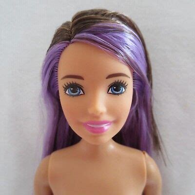 NEW Barbie Sister Skipper Babysitter Doll Purple Streak Hair Straight Arms Nude EBay
