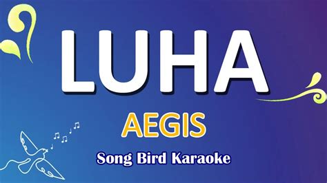 Luha Aegis Karaoke With Guide Melody Youtube