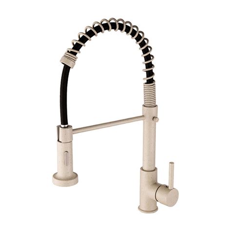 Brass Black Kitchen Faucet Pull Out Degree Swivel Spring Single Handle Hole Hot Cold Mixer