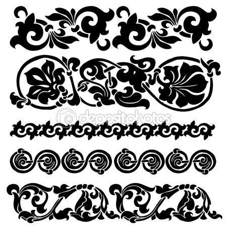 Стоковые векторные изображения стиль модерн цветы | Art deco vector ...