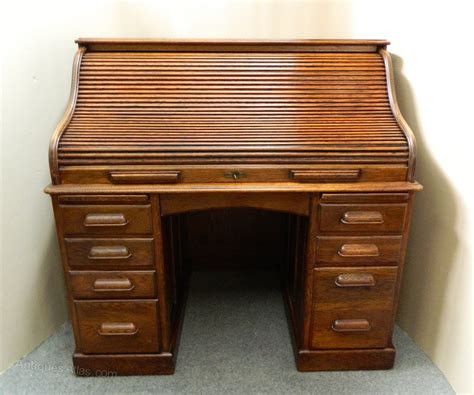 Oak Roll Top Desk Antiques Atlas