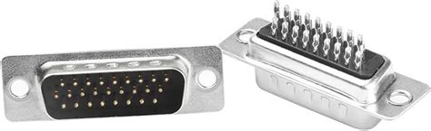 1pc DB26 Soldering Connector H-D-B26 3 Rows of 26 Pin Plug DB26 Dark ...