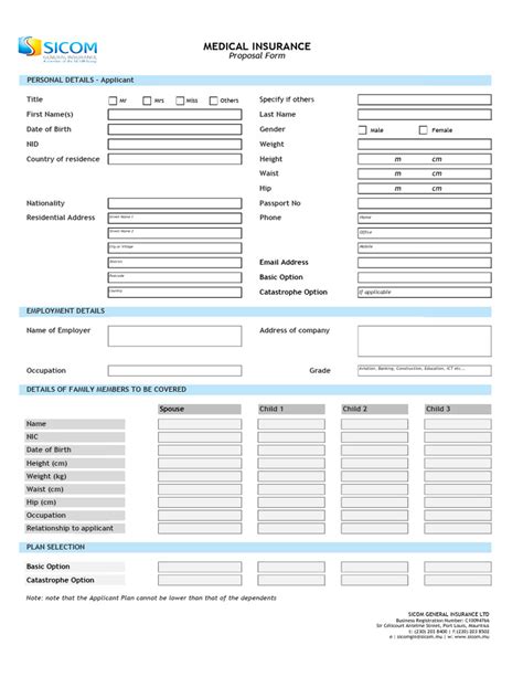 Medical Application Form Pdf Medicine Patient