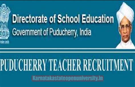 Puducherry Lecturer Recruitment 2024 67 Vacancies Eligibility Fee