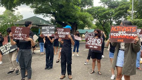 Abs Cbn News On Twitter Look Constituents Of Up Cebu Hold A Black Friday Protest Against The