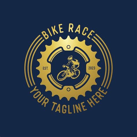 Premium Vector | Bike race vector logo design template
