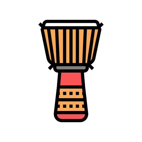 Djembe Drum Instrument Color Icon Vector Illustration 10278829 Vector