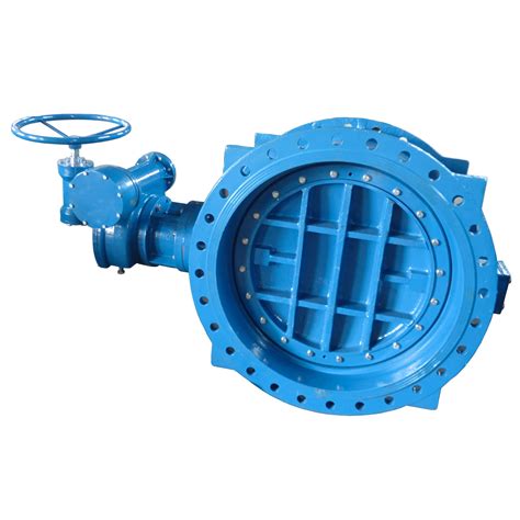 Double Eccentric Double Flanged Cast Ductile Iron Butterfly Valve China Double Flanged