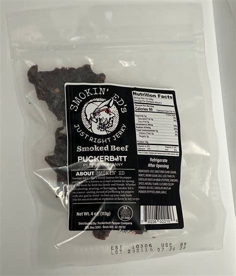 Smokin Eds Just Right Jerky Puckerbutt Pepper Company