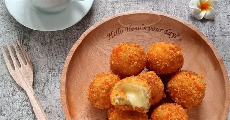 Resep Potato Cheese Ball Bola Bola Kentang Isi Keju Oleh Nanik