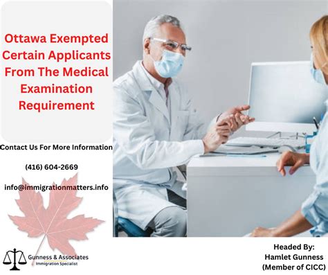 Ottawa Exempted Certain Applicants From The Medical Examination Requirement On October 12 2022