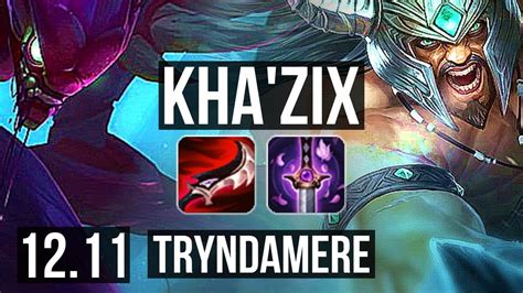 Khazix Vs Tryndamere Jng 2 2m Mastery 9 1 1 400 Games Godlike