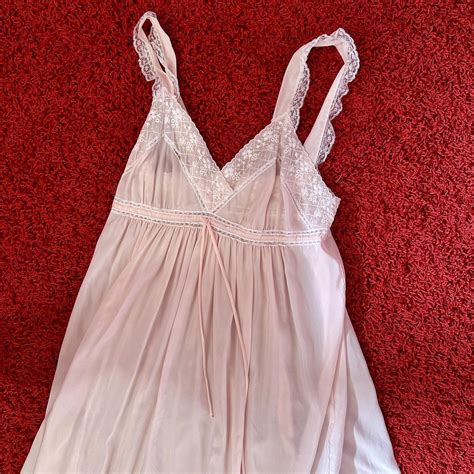 Baby Pink Maxi Lingerie Slip Dress With Beautiful Depop