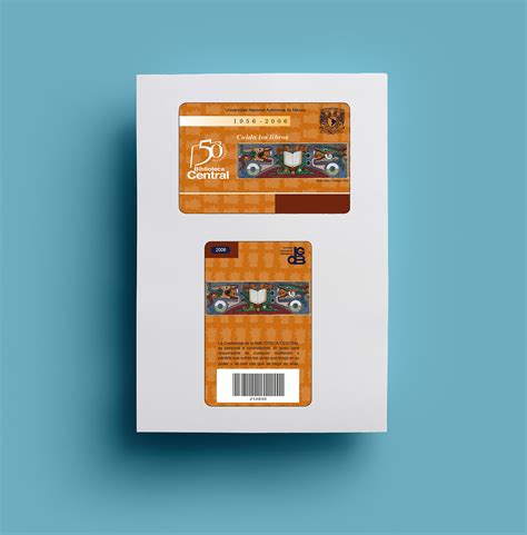 Dise O De Credencial Para La Biblioteca Central Unam On Behance