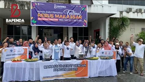 Ramaikan Makassar Festival Rebus Bapenda Turut Berbagi Makanan Rebus