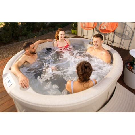 Lifesmart Spas 110 Volt 4 Person 13 Jet Oval Plug And Play Hot Tub Artofit