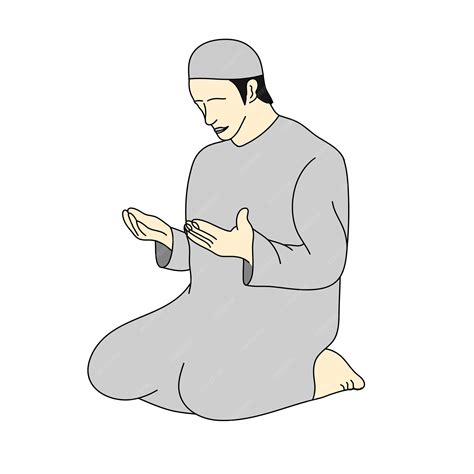Premium Vector Illustration Of Muslims Praying