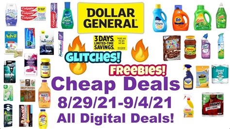 Dollar General Cheap Deals Freebies Glitches All