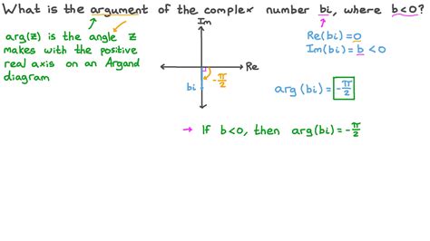 Question Video Finding The Argument Of Complex Numbers In Terms Of Pi