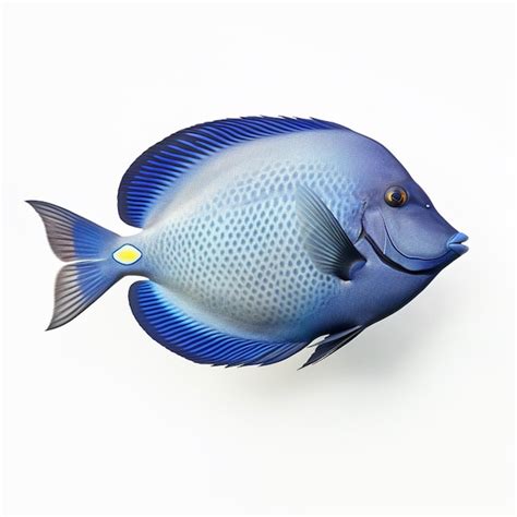 Premium AI Image | A blue fish with a yellow eye and a yellow eye.