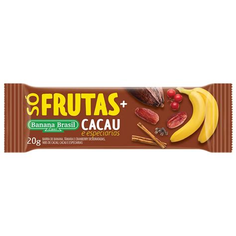 Barra S Frutas Mais Unidade De G Cacau Banana Brasil Otimanutri