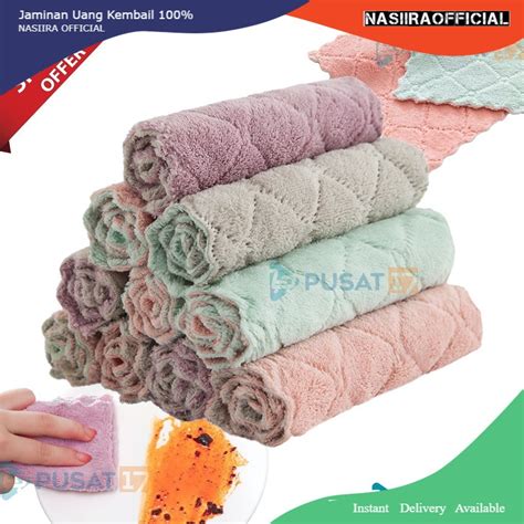 Jual Kain Lap Microfiber Dapur Kain Lap Piring Anti Minyak Tebal