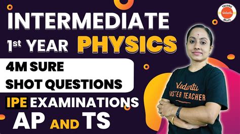 4 Marks Sure Shot Questions In 1st Year Physics Ipe Exam Ap And Ts