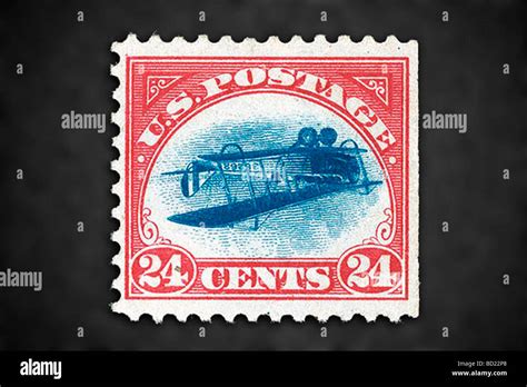 Rare 1918 Inverted Airmail Postage Stamp United States Stock Photo Alamy