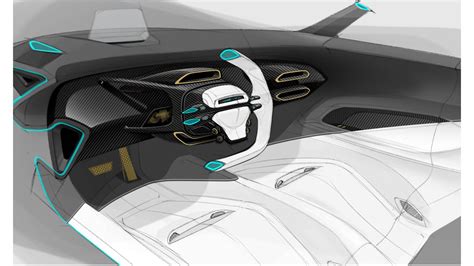 Ford Gt Interior Design Sketch Render Car Body Design