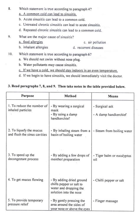 English Level 4 Answer Keys For EN Level 4 Unit 3 Purpose Method Means