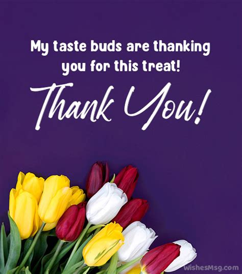 50 Best Thank You Messages For A Treat Wishesmsg