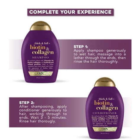 Ogx Thick And Full Biotin And Collagen Shampoo Conditioner 385ml Shopee Malaysia