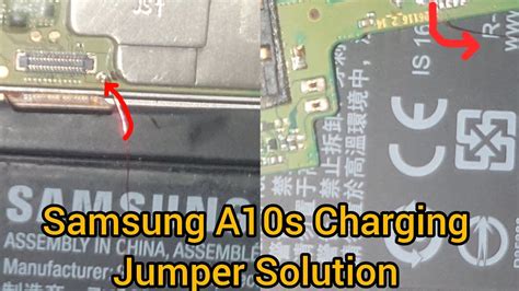 Samsung A S Charging Line Jumper Solution Youtube