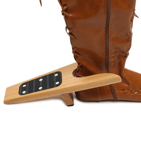 12″ x 2.4″ Good Shoe Remover Tool U-design Wooden Boot Jack Shoes ...