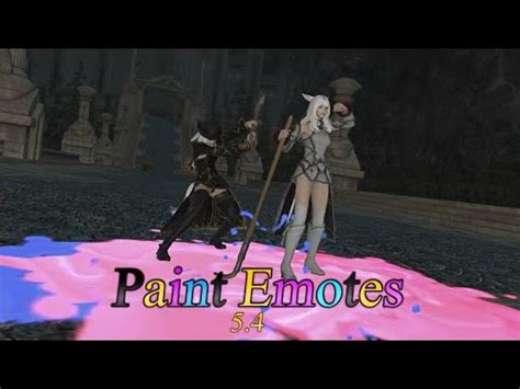 Ffxiv Paint Emotes Patch New Emotes Youtube