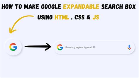 How To Make Search Box Using HTML CSS JavaScript Expandable Search