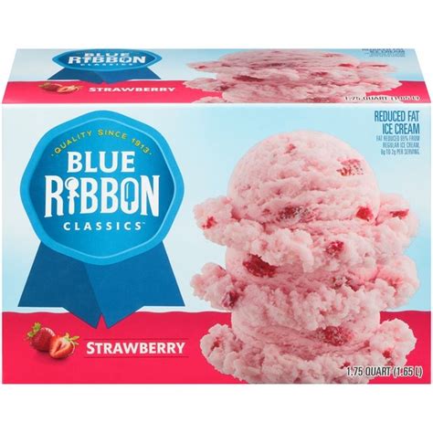 Blue Ribbon Classics Strawberry Ice Cream 56 Fl Oz Instacart