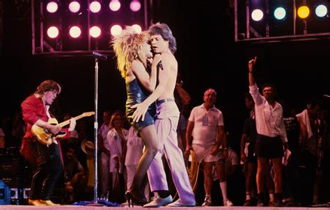 Rolling Stones Mick Jagger With Tina Turner Rock Roll Photo