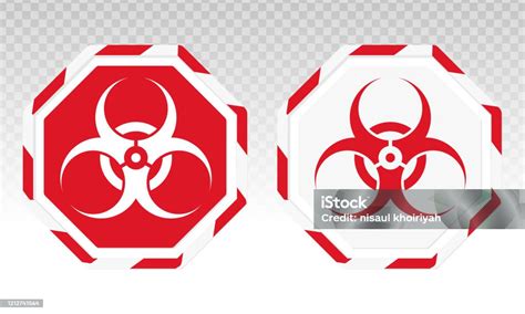 Biohazard Atau Tanda Peringatan Bahaya Biologis Atau Simbol Ikon Vektor Datar Untuk Aplikasi Dan