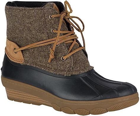 Sperry Top Sider Womens Saltwater Wedge Tide Wool Duck Boot Womens