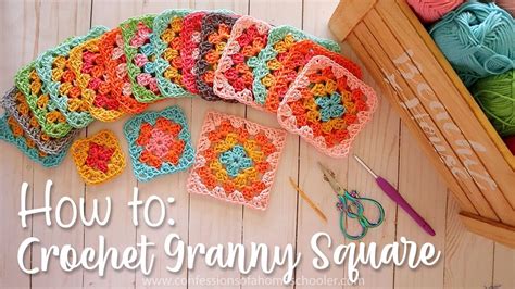 EASY CROCHET How To Crochet A Granny Square For Beginners YouTube