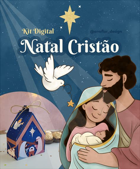 Kit Digital Natal Cristão 2023 Ana Flor Design