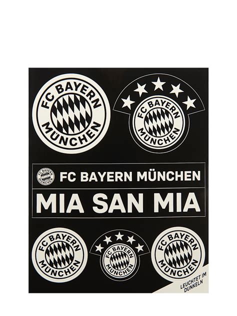 Sticker Set Glow In The Dark Offizieller FC Bayern Store